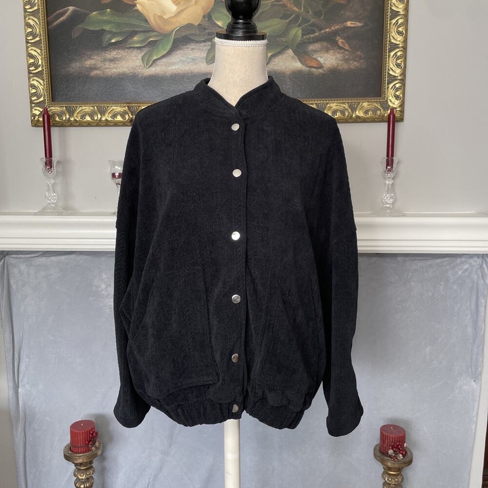 White Birch Black Label Textured Snap Front Jacket Large